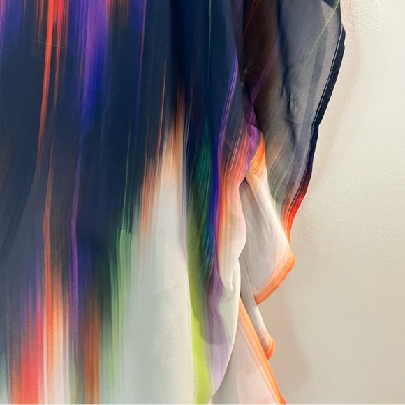 Lane Bryant Multicolor Sheer Blouse - Picture 3 of 5